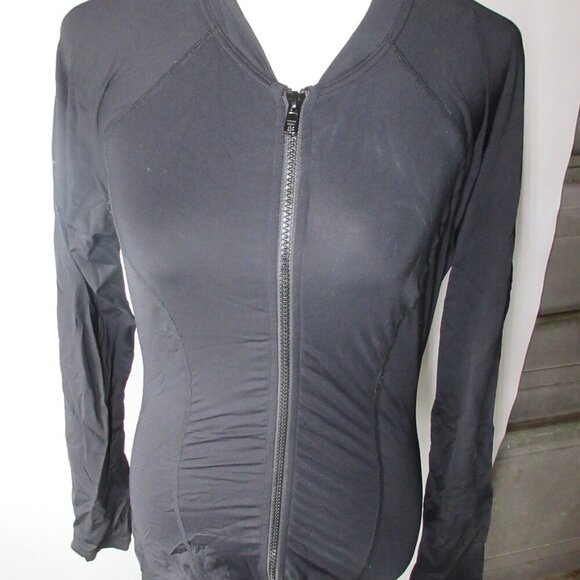 Sea Level Swim Australia Women's Black Full Zip Long Sleeve Top Size 6 - Picture 4 of 8
